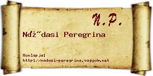 Nádasi Peregrina névjegykártya